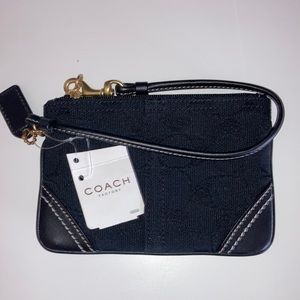 Coach Small Black Wristlet